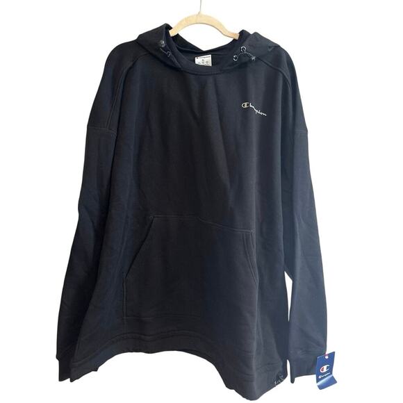 NWT Champion Global Explorer Fleece Hoodie In Black Size XL - Picture 2 of 9